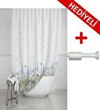 Prado Kır Banyo Perdesi, Duş Perdesi 180x200cm ASKI HEDİYELİ