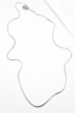 Yılan Zincir Kolye - 46cm - Gümüş