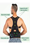 Unisex Siyah Manyetik Dik Duruş Korsesi Dik Durmak Için Korse Aparatı