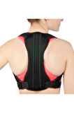 Unisex Siyah Balenli Medikal Korse Ortopedik Kamburluk Önleyici Sırt Dik Duruş Korsesi