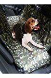 Araç Içi Arka Koltuk Köpek Örtüsü Havuzlu Su Geçirmez Kamuflaj 150x135x50 Kamuflaj Desenli