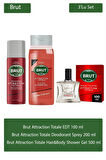 Brut Attraction Totale EDT 100 ml Erkek Parfüm Seti 