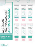 Mıcellar Yüz Yıkama Jeli Arınma Zamanı 150 ml X 6 Adet