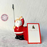 Uretti - Serpil 6713 - El Yapımı Yeni Yıl Noel Baba Saksı / Notluk - 10 / 12 cm