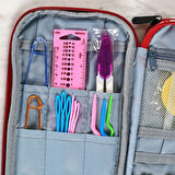 Loren Çantalı Tunus Tığı ve Örgü Aksesuarları Seti