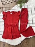 T-shirt Şort Pantolon Çok Amaçlı Yazlık Çocuk 3'lü Set