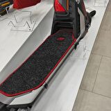 Elektrikli Scooter Aksesuar Koruyucu Paspas Segway Ninebot SuperScooter GT1 Uyumlu GT1 Amblem Armalı Kırmızı Kenar Overloklu