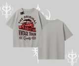 Oversize Tshirt Classic Railroad Vintage Train Street Aesthetic