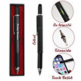 Kişiye Özel Tükenmez Kalem ve Deniz Feneri Kum Saati Masa Seti – Şık Hediye