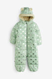 Next Baby Mint Green Tam Polar Astarlı Suya Dayanıklı Kar Tulumu