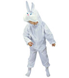 Çocuk Tavşan Kostümü Beyaz Renk 2-3 Yaş 80 Cm