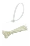50 Adet Plastik Cırt Kelepçe Kablo Bağı Kablo Düzenleyici-4.8 X 380 Mm