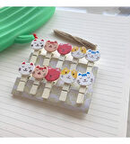 İpli Mandallı Kedili Fotoğraf Albümü Kedi Kafası Şekilli Mandal