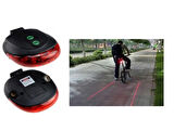 Lazer Güvenlik Şeritli Bisiklet Stop Lambası