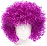 Koyu Mor Renk Violet Afro Bonus Saç Peruk