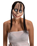 Korkunç Ürpertici Uzun Saçlı Momo Maskesi 24x16 Cm