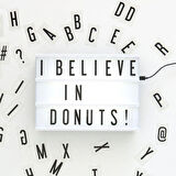 Cinematic Harflerle Işıklı Mesaj Veren Light Box Led Pano A4