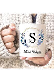 İsme Özel Baskılı Kupa Isim Baş Harfi Kişiselleştirilebilir Seramik Kupa Bardak Fincan
