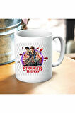 Stranger Things Baskılı Kupa ve Yastık Hediyelik Set Arkadaşa Hediye