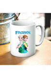 Frozen Elsa Baskılı Kupa ve Yastık Hediyelik Set Arkadaşa Hediye