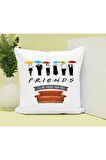 Friends Baskılı Kupa ve Yastık Hediyelik Set Arkadaşa Hediye