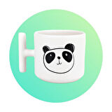 Hediyemi Sevimli Panda Baskılı T Kulp Kupa Bardak