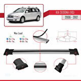 Kia Sedona 2 (VQ) 2006-2012 Arası ile Uyumlu FLY Model Ara Atkı Tavan Barı Gri 3 Adet