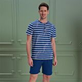 Over Sleep 1200 Erkek Şortlu Pijama Takım