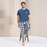 Over Sleep 1751 Erkek Süprem Uzun Kol Dört Mevsim Pijama Takım