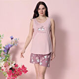 Over Sleep 1976 Kadın Şortlu Modal Yazlık Pijama Takım