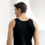 Şahinler E005 6'lı Paket Erkek %100 Pamuk Siyah Atlet 3XL