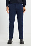 Slim Fit Dar Kesim Pamuklu Esnek Armürlü Yan Cep Pantolon