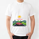 Rota Oluşturuldu Baskılı Tişört – Eğlenceli ve Mizahi Tasarım Tişört