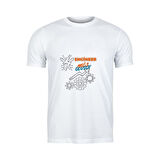 Kişiye Özel Mühendis Tişört - "Engineer [İSİM SOYİSİM]" Tasarımlı Beyaz Unisex Tişört