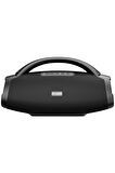 W-KING X20 Bluetooth Hoparlör 300W Boombox 24S Dinleme IPX7 ve Kablolu Mikrofon Siyah