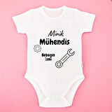 Kişiye Özel Minik Mühendis Bebek Zıbını – Hediyelik Tasarım Baskılı Body