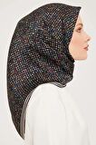 Armine Twill İpek Eşarp Siyah 9013-09