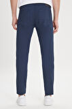 Slim Fit Dar Kesim 5 Cep Armürlü Esnek Pantolon