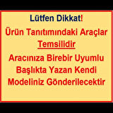 Motosiklet Aksesuar Koruyucu Paspas Falcon C Max 155 Uyumlu Kırmızı Kenar Overlok