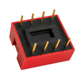 PCB Tip 4'Lü Kırmızı DIP Switch 2.54Mm Pin Aralıklı Devre Anahtarı