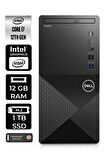 DELL VOSTRO 3910MT i7 12700 12GB RAM 1TB SSD W11HOME N7598VDT3910 MASAÜSTÜ PC & PER4 BELLEK