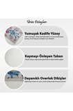 Banyo Paspası, Yumuşak Banyo Halısı, Kaymaz Dot Tabanlı, Yıkanabilir - 60x100