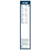 Toyota Corolla HB Bosch Arka Silecek 35cm 2002-2007 Rear H352