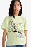 Kız Çocuk Looney Tunes Relax Fit Bisiklet Yaka Kısa Kollu Tişört