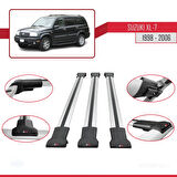 Suzuki XL-7 1998-2006 Arası ile Uyumlu FLY Model Ara Atkı Tavan Barı Gri 3 Adet