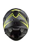 LS2 STORM NERVE MAT SİYAH NEON SARI MOTOSİKLET KASK
