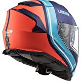 LS2 STORM SLANT MAT MAVİ TURUNCU MOTOSİKLET KASK