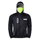 PROSEV CORTA VENTO KORUALI MOTOSİKLET YAĞMURLUK SİYAH