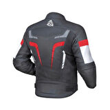 NUKROWEAR STEALTH PRO KIRMIZI 4 MEVSİM ERKEK MOTOSİKLET CEKETİ
