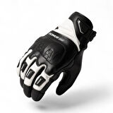 SCOYCO MC192WP SİYAH BEYAZ KIŞLIK MOTOSİKLET ELDİVENİ